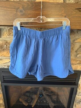 Women’s Old Navy Blue Elastic-Waist Cotton Shorts